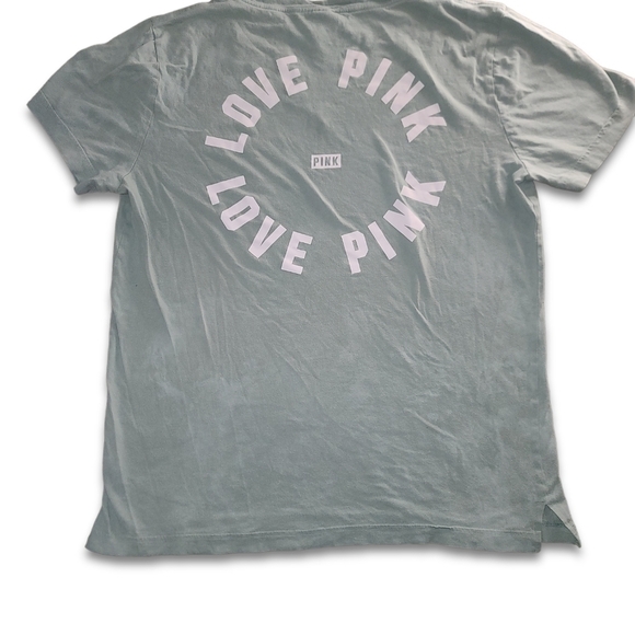 Vs PINK Green White Grey Jungle V-Neck Tee - Picture 4 of 4